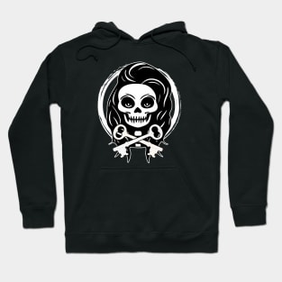 Locksmith Skull and Keys White Logo Hoodie